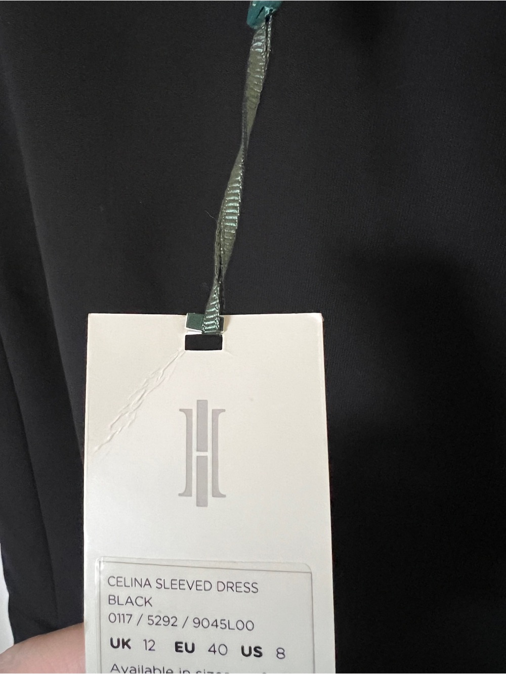 Hobbs London Celina Black Sheath Dress US 8 Tailored Career Office Midi Classic - Picture 4 of 7